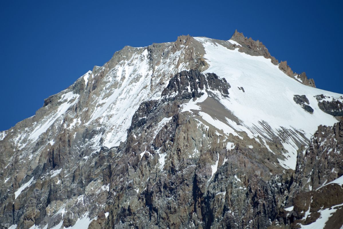 13 Ameghino Close Up From The Relinchos Valley Between Casa de Piedra And Plaza Argentina Base Camp